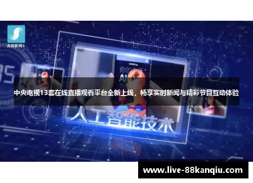 中央电视13套在线直播观看平台全新上线，畅享实时新闻与精彩节目互动体验